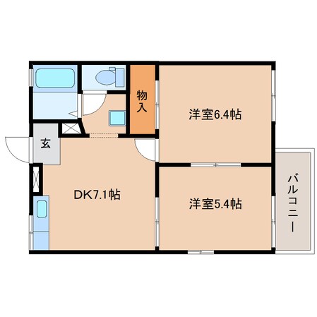 清水駅 バス13分  飯田小学校入口下車：停歩3分 2階の物件間取画像